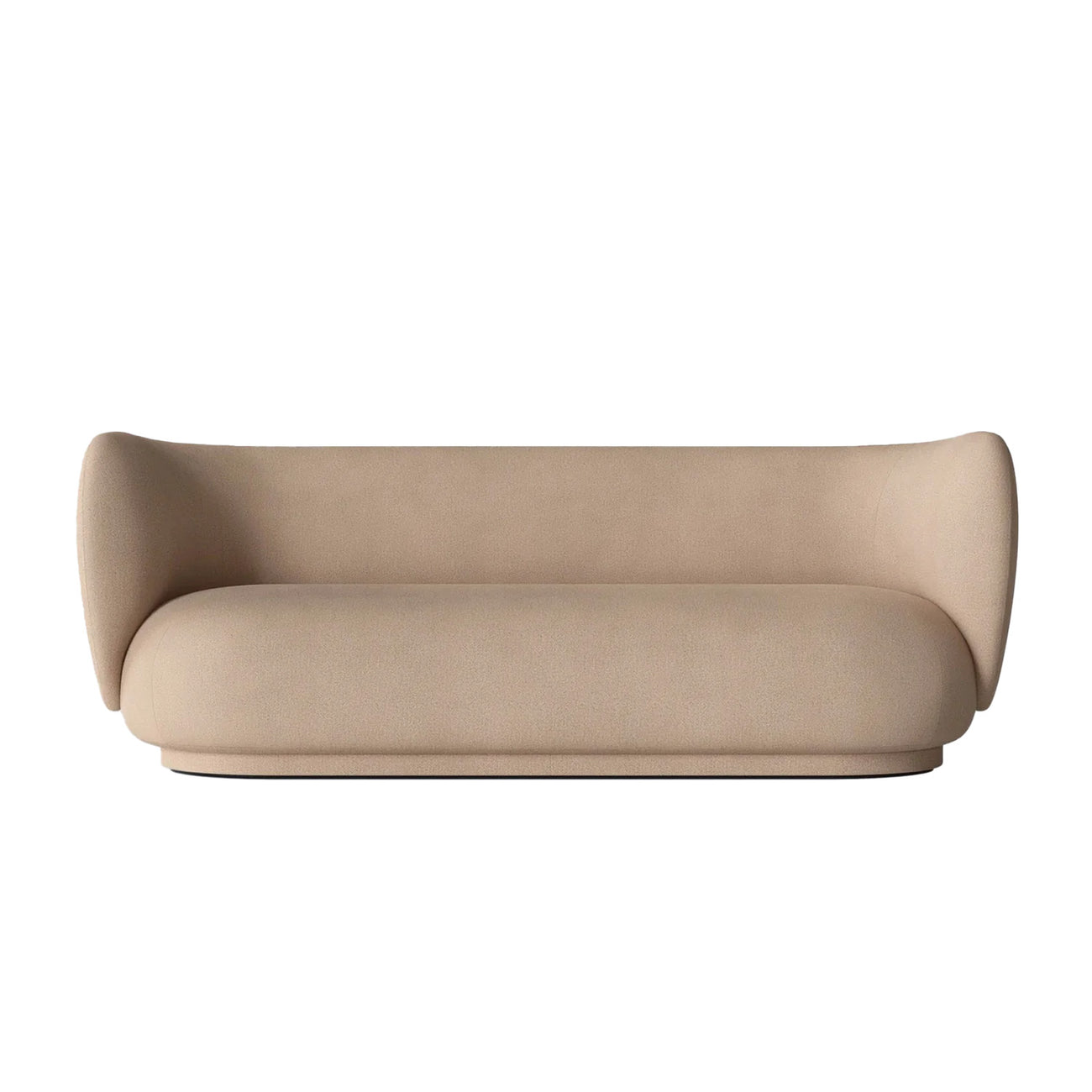 PlushPrestige Sand Suede 3 Seater Sofa