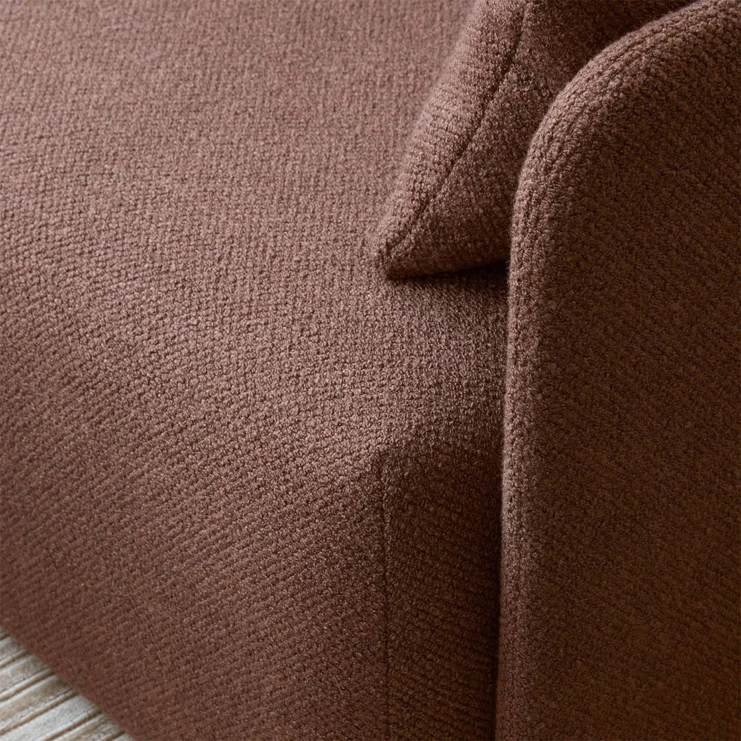 CozyChic Burgundy Boucle Twin Sofa