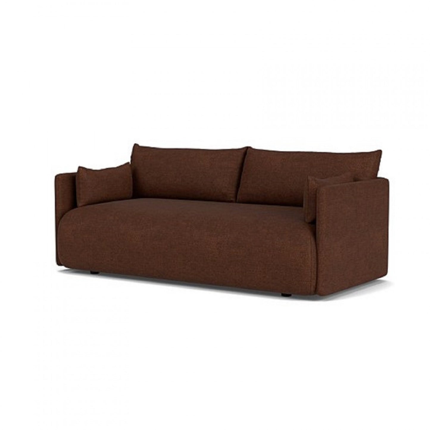 CozyChic Burgundy Boucle Twin Sofa