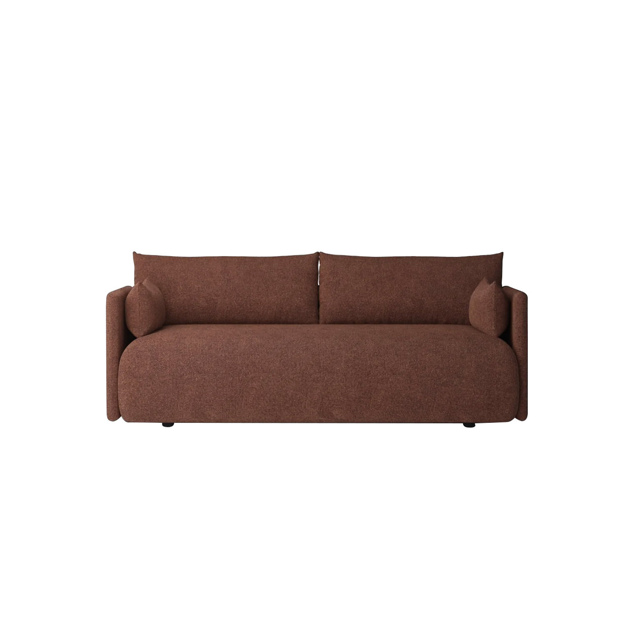 CozyChic Burgundy Boucle Twin Sofa