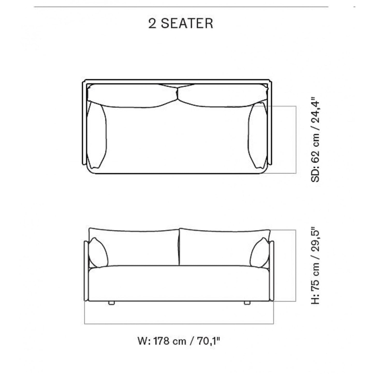 CozyChic Burgundy Boucle Twin Sofa