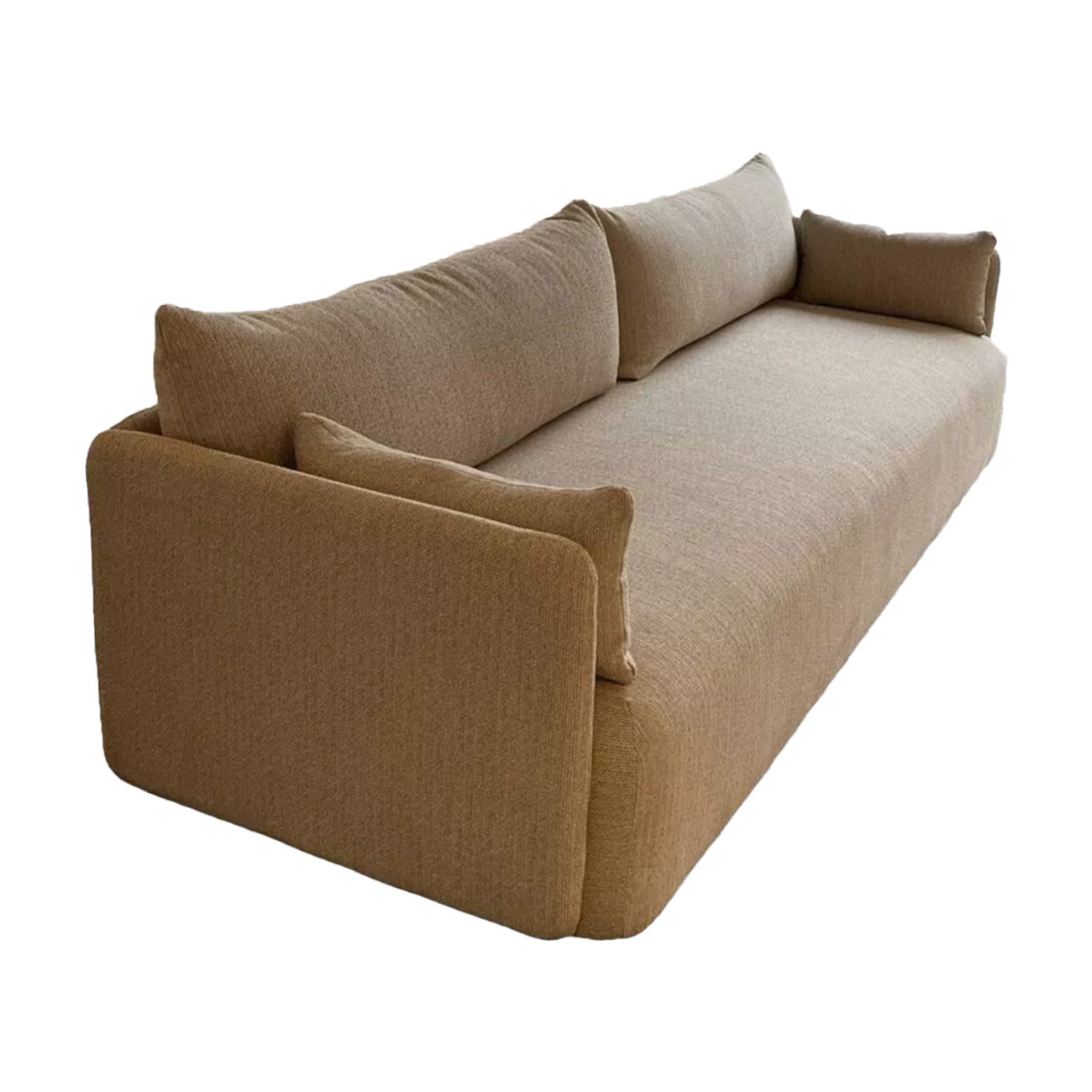 CozyChic Mustard Boucle Twin Sofa