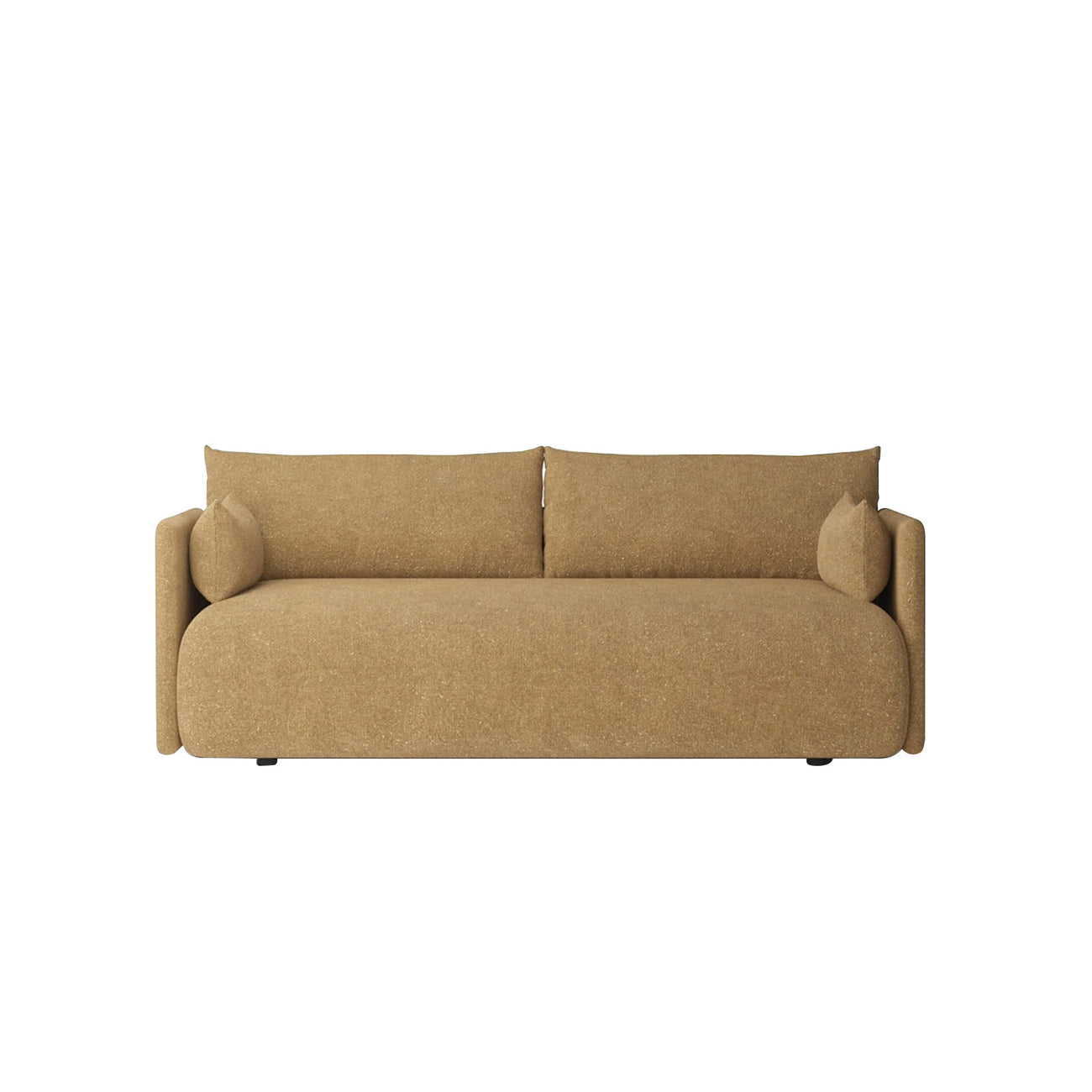 CozyChic Mustard Boucle Twin Sofa