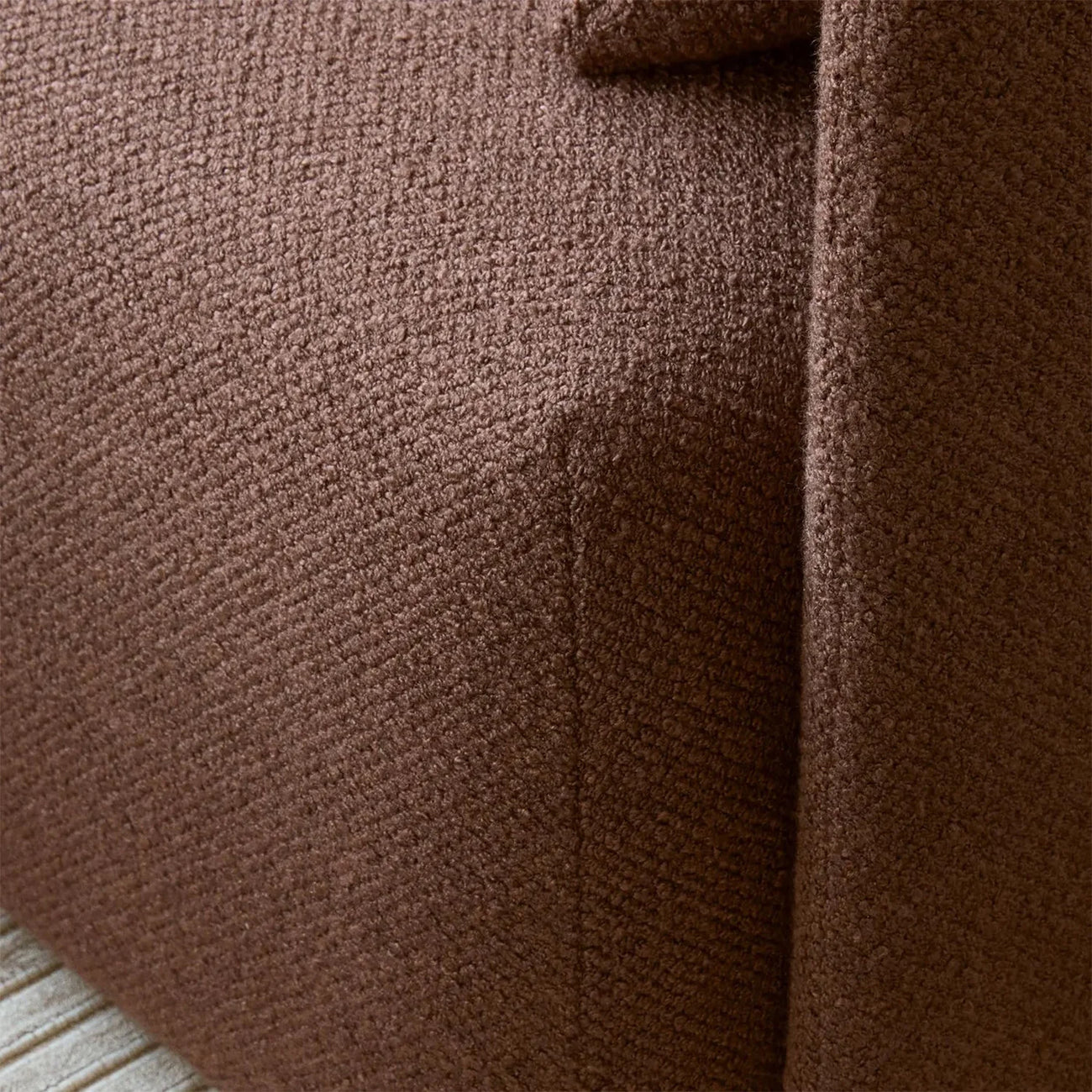 CozyChic Burgundy Boucle 3 Seater Sofa