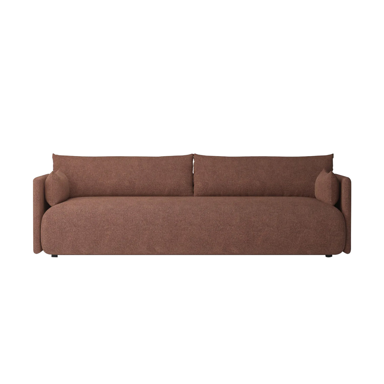 CozyChic Burgundy Boucle 3 Seater Sofa