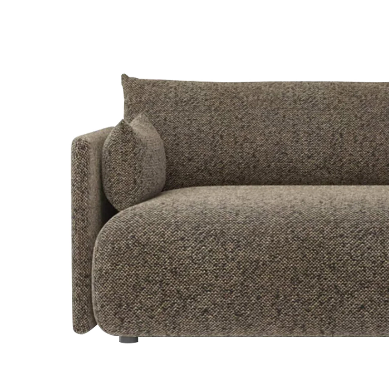 CozyChic Mouse Grey Boucle 3 Seater Sofa