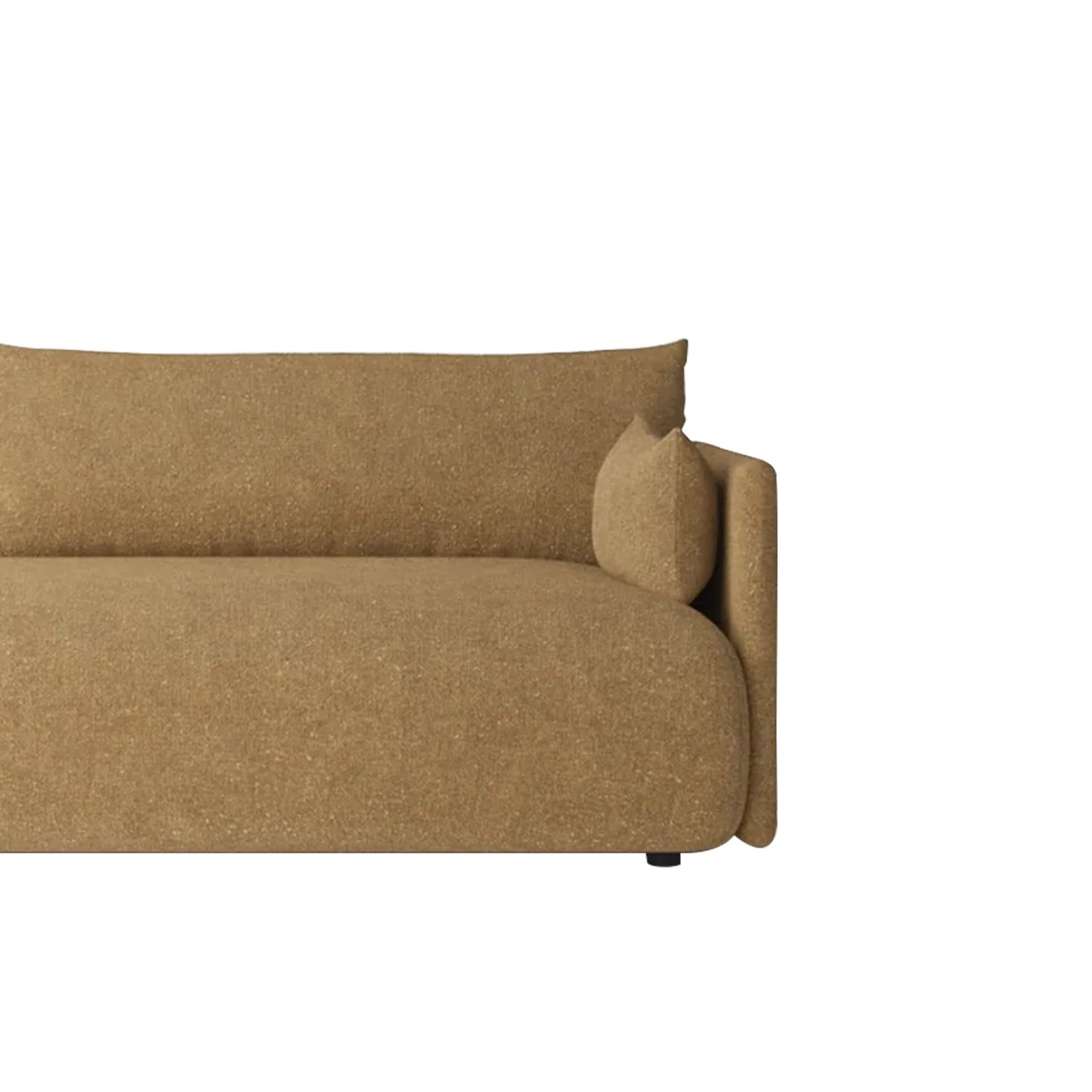 CozyChic Mustard Boucle 3 Seater Sofa