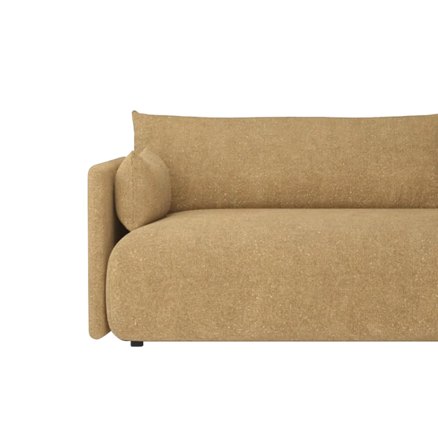 CozyChic Mustard Boucle 3 Seater Sofa