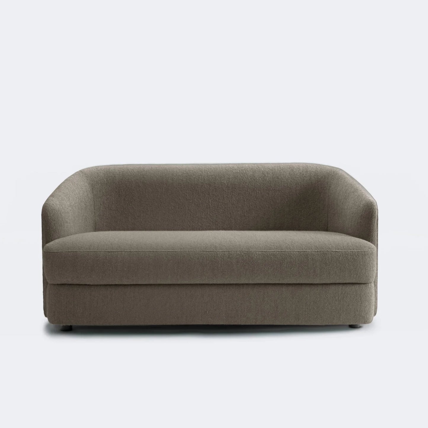 ElegantEnsemble Grey Boucle 2 Seater Sofa