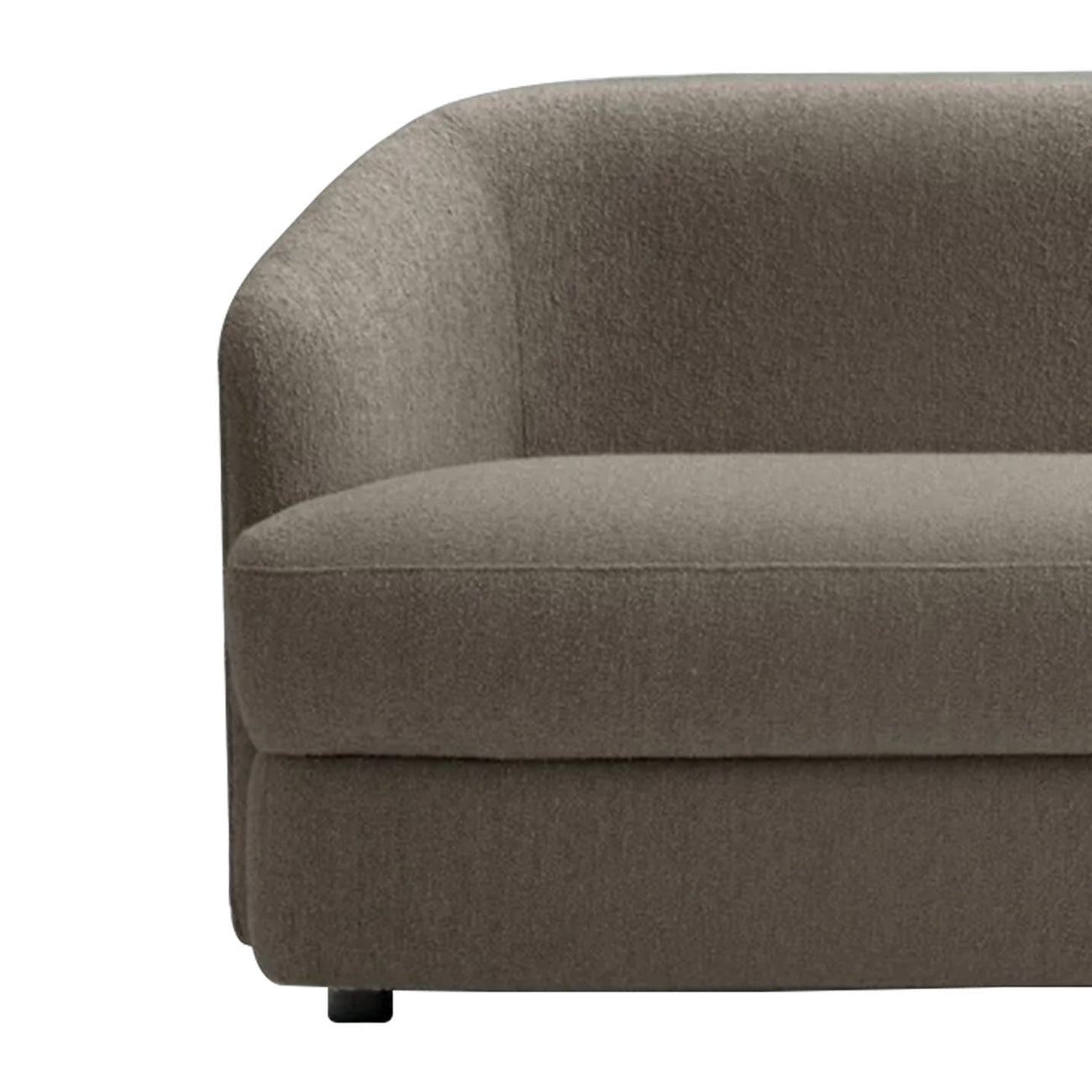 ElegantEnsemble Grey Boucle 2 Seater Sofa