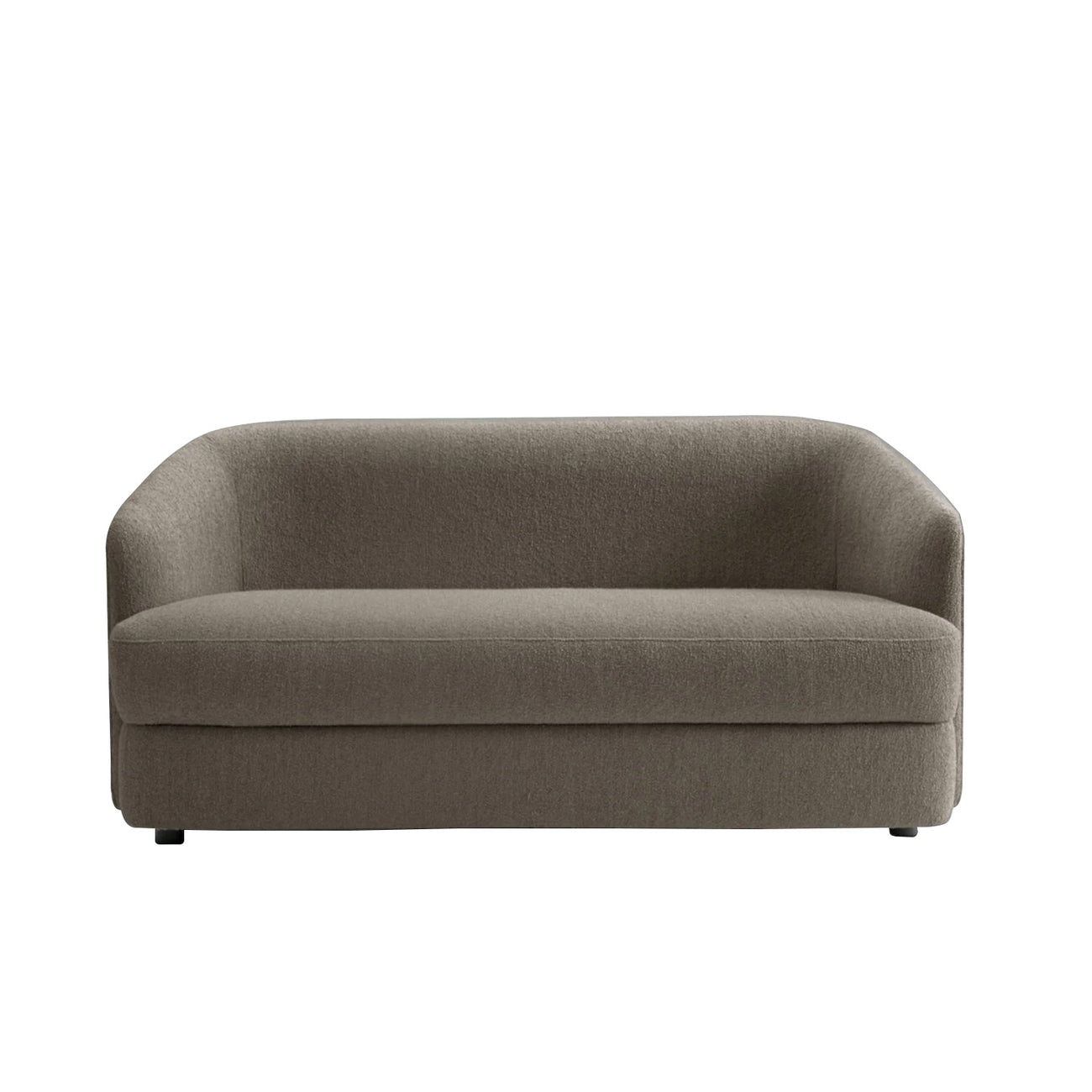 ElegantEnsemble Grey Boucle 2 Seater Sofa