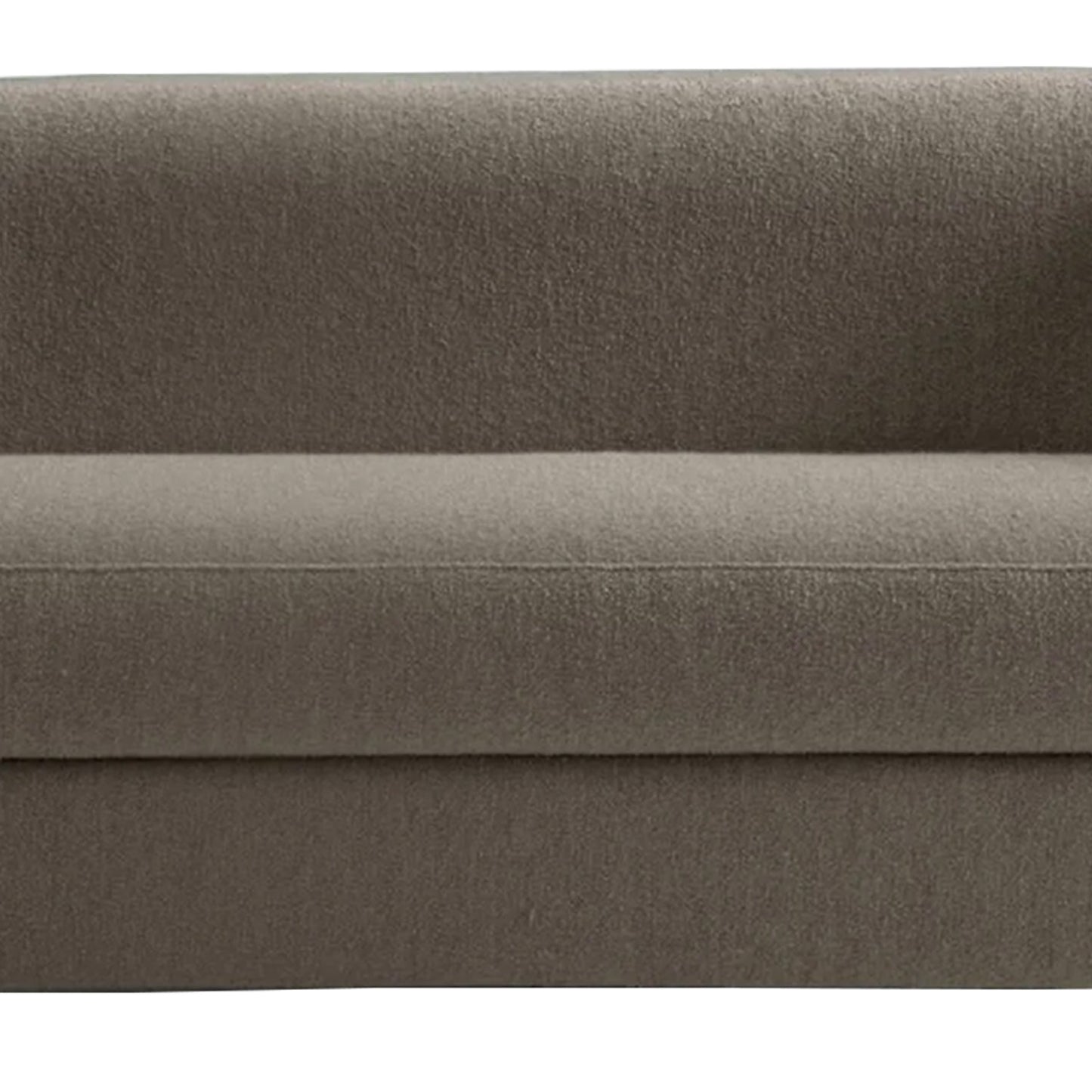 ElegantEnsemble Grey Boucle 2 Seater Sofa