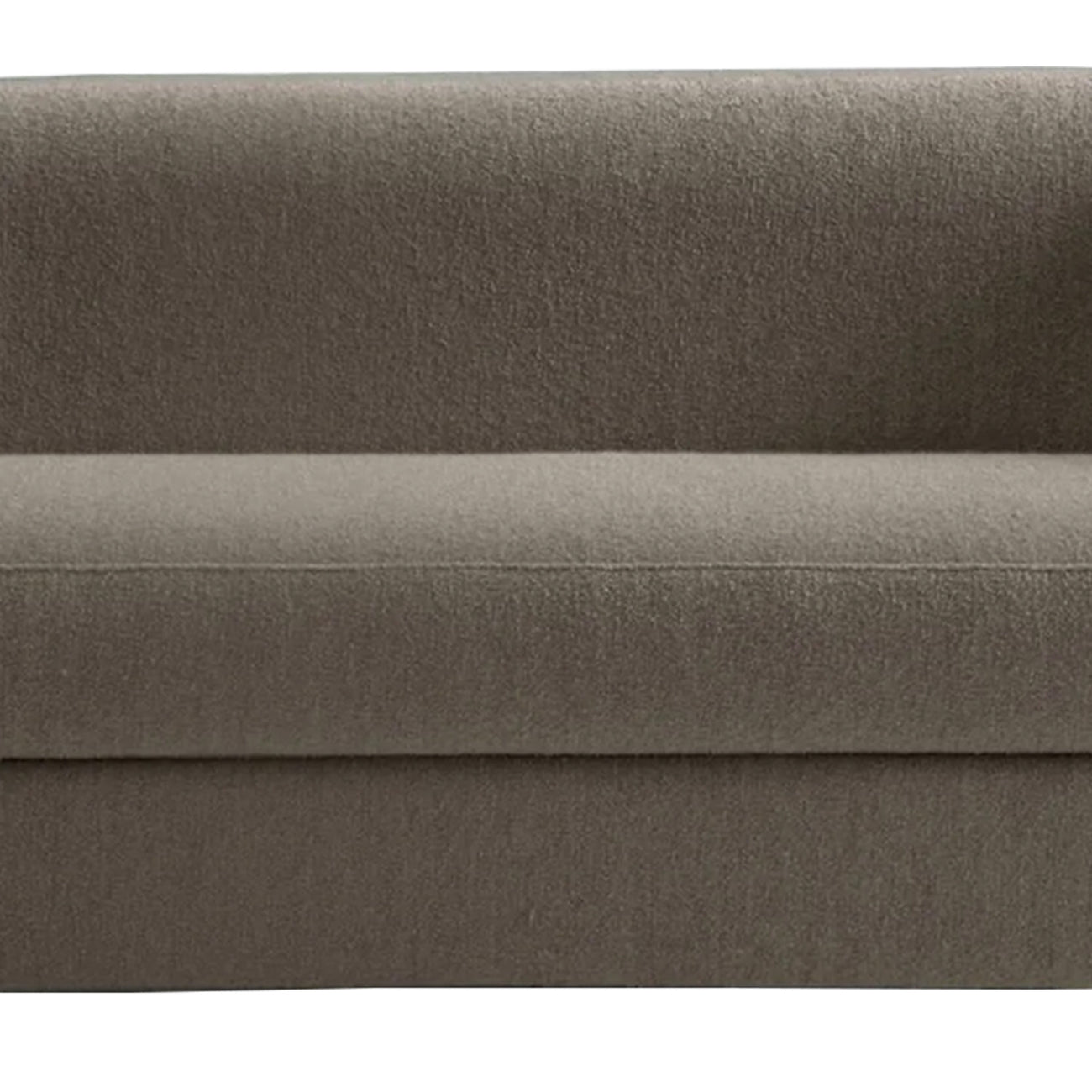 ElegantEnsemble Grey Boucle 2 Seater Sofa