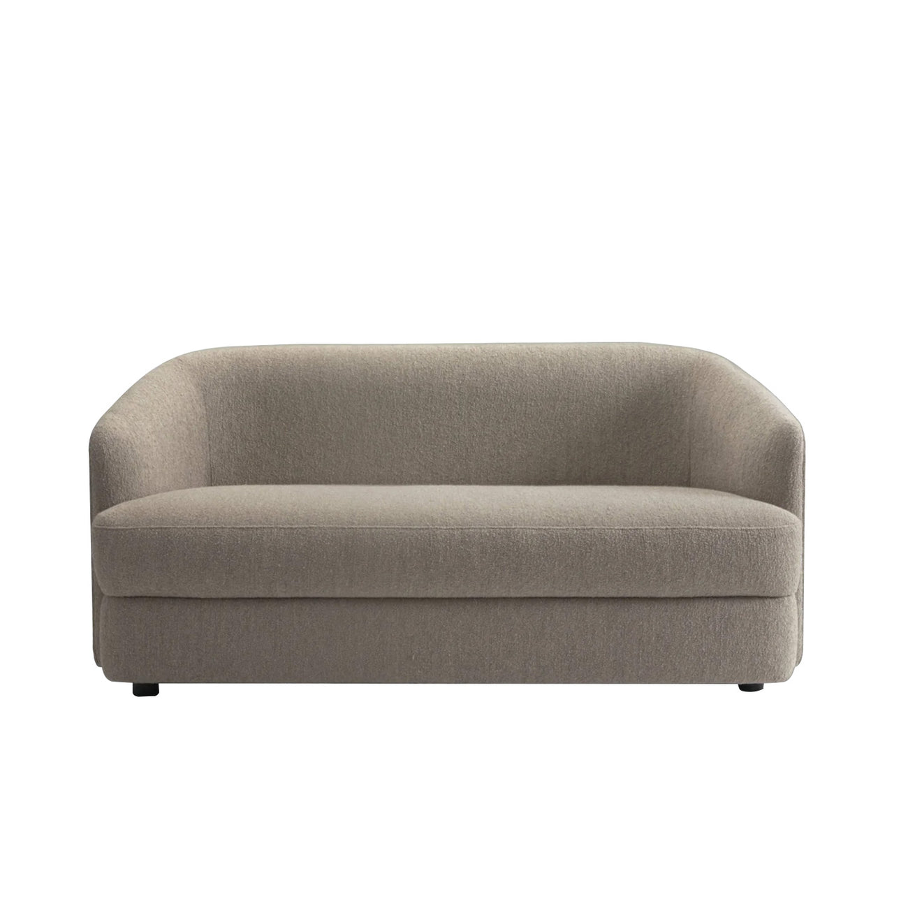 ElegantEnsemble Mouse Grey Boucle 2 Seater Sofa