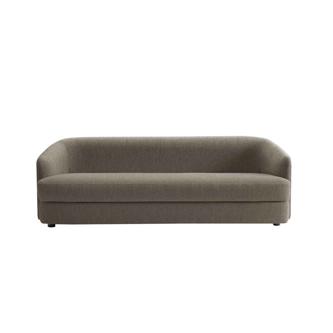 ElegantEnsemble Grey Boucle 3 Seater Sofa