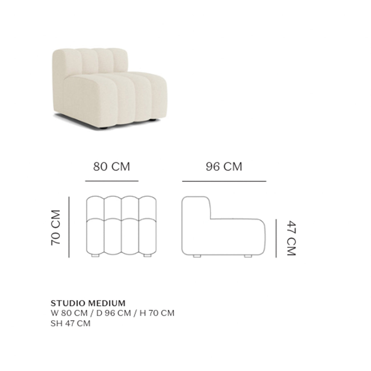 ChicComfort Beige Detachable Sofa Set