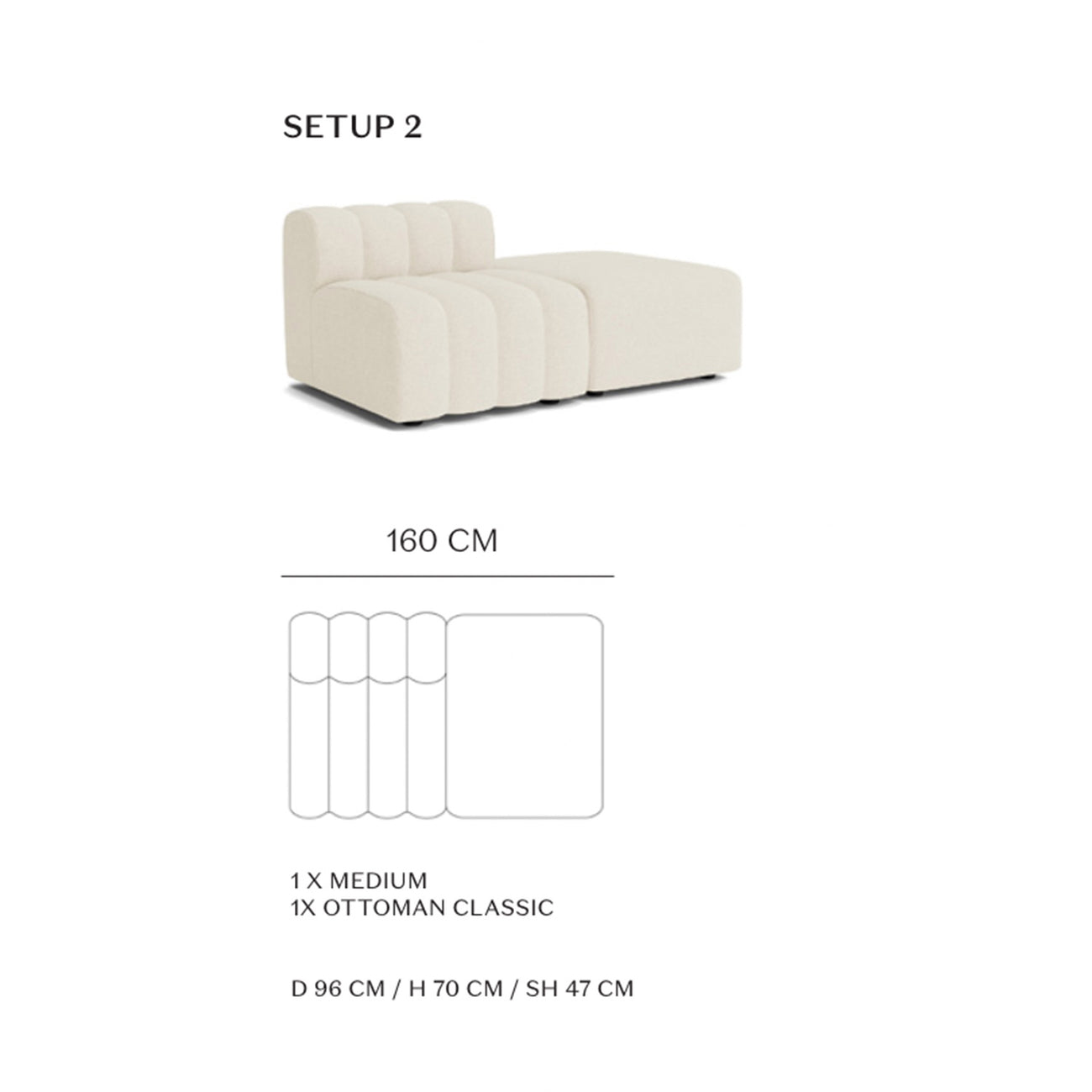 ChicComfort Beige Detachable Sofa Set