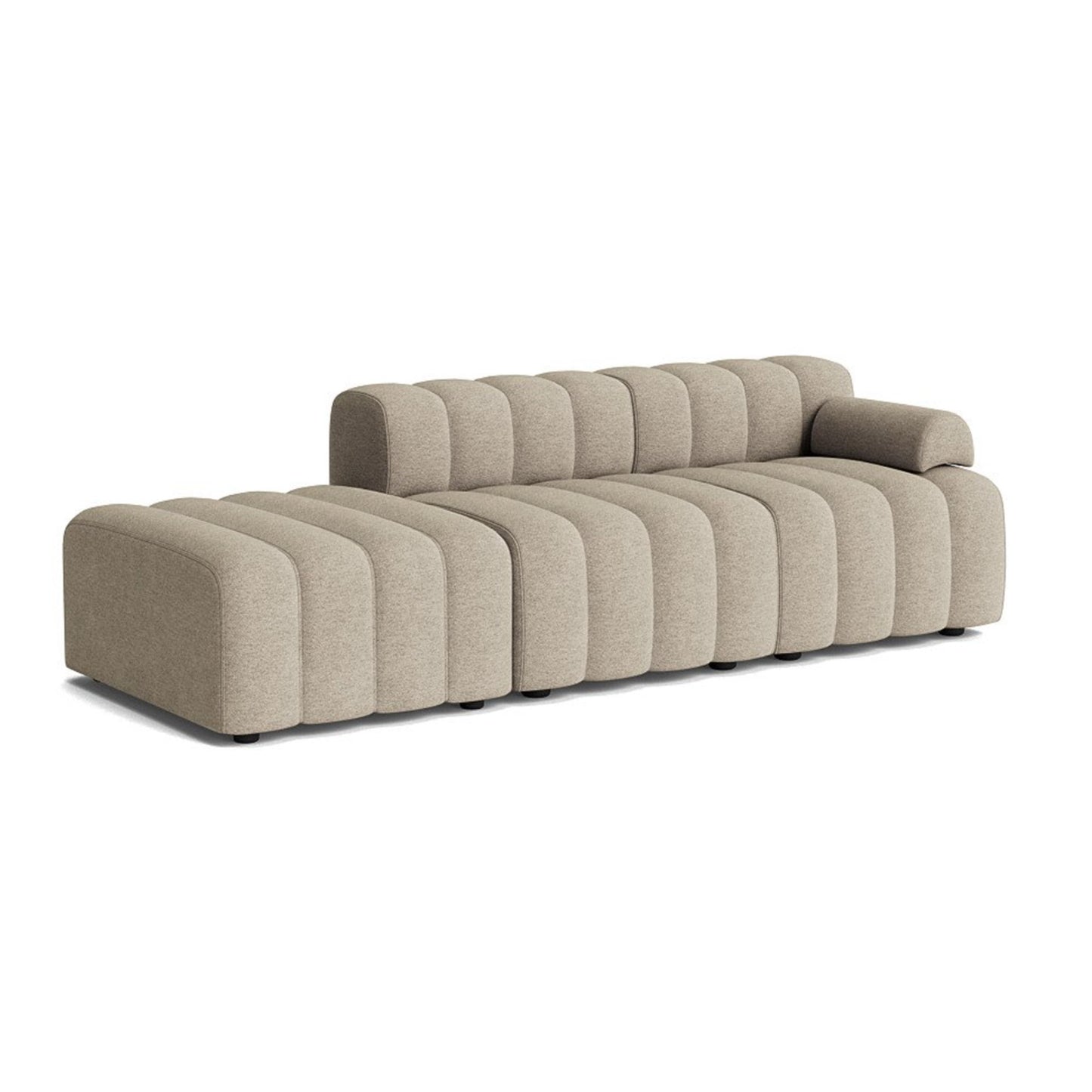 ChicComfort Beige 3 Seater Detachable Sofa Set