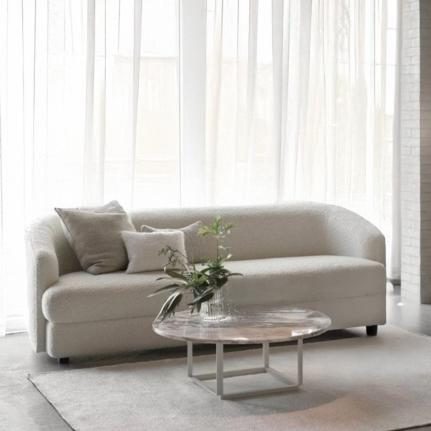 StylishSimplicity Sand 3 Seater Sofa