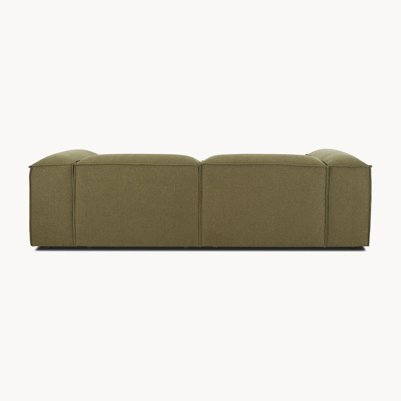 ElegantEdge 2 Seater Versatile, Comfortable Olive Green L Shaped Sofa