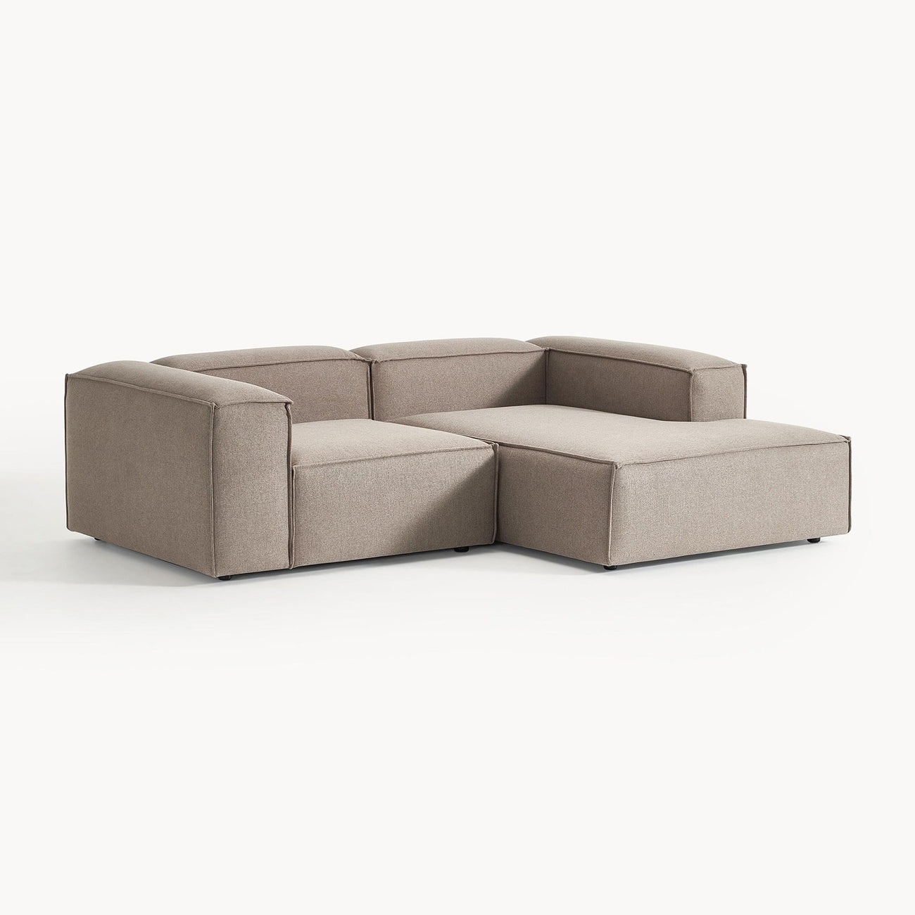 Elegant Edge 2 Seater Versatile, Comfortable Grey L Shaped Sofa