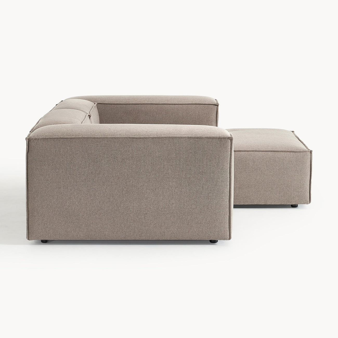 Elegant Edge 2 Seater Versatile, Comfortable Grey L Shaped Sofa