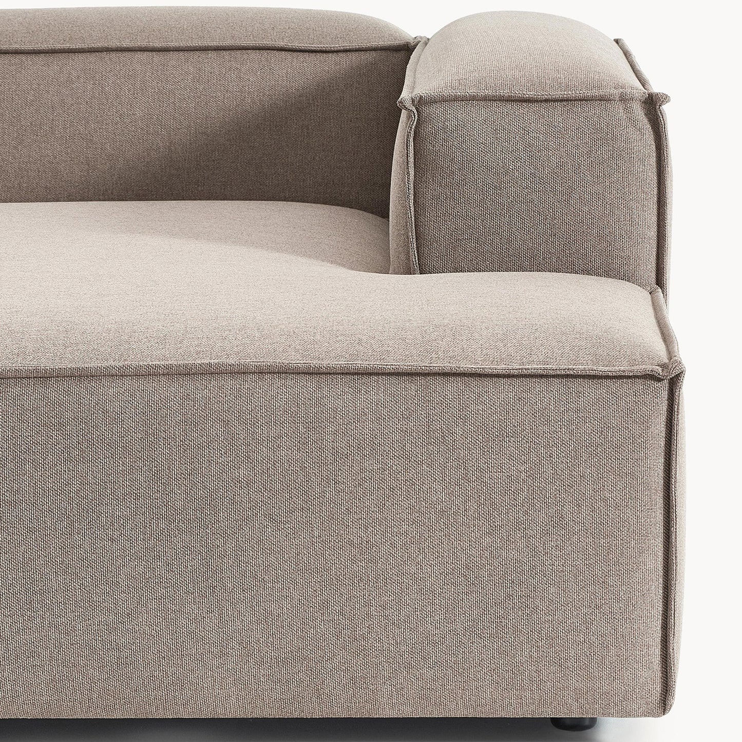 Elegant Edge 2 Seater Versatile, Comfortable Grey L Shaped Sofa