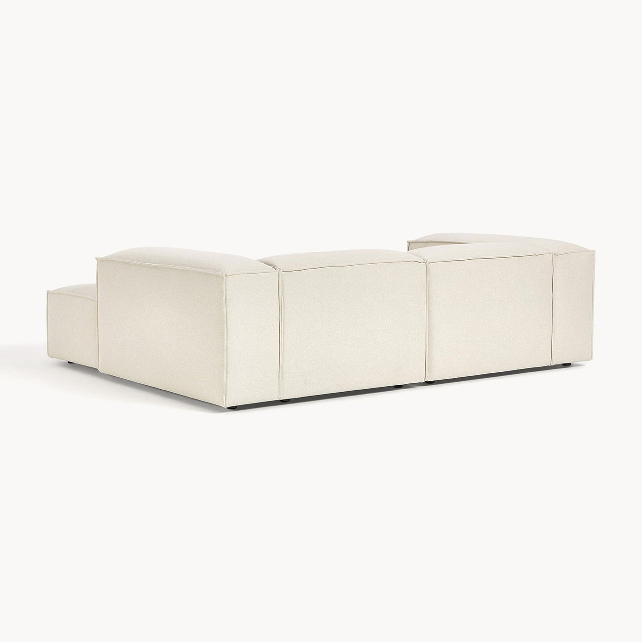 ElegantEdge 2 Seater Versatile, Comfortable Creme L Shaped Sofa