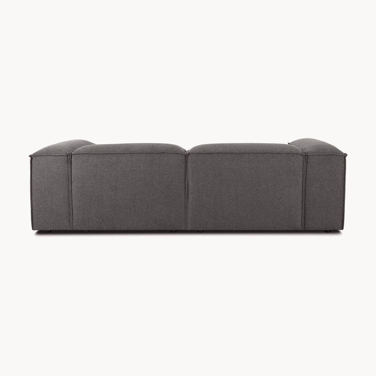 ElegantEdge 2 Seater Versatile, Comfortable Dark Grey L Shaped Sofa