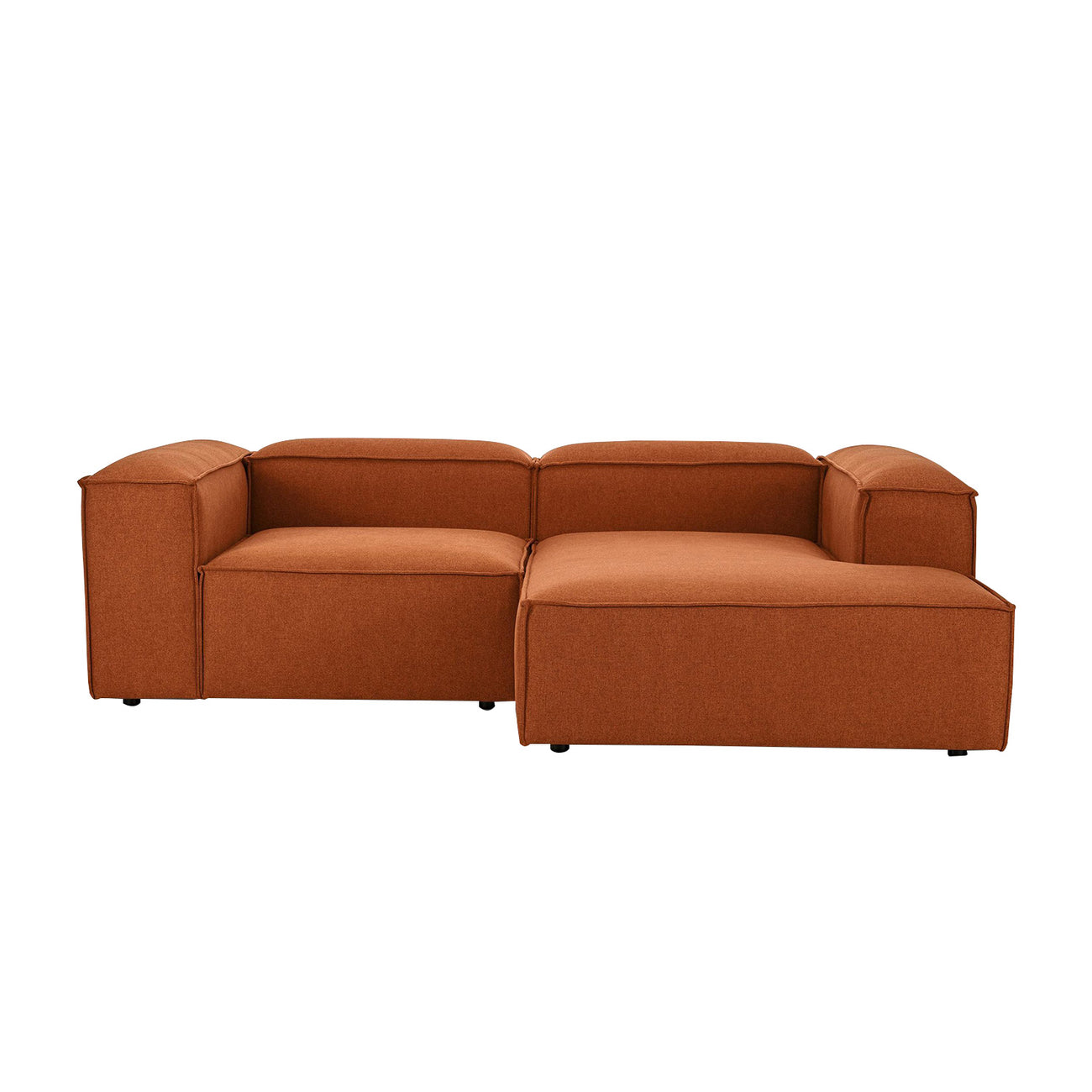 ElegantEdge 2 Seater Comfortable Tan L Shaped Sofa