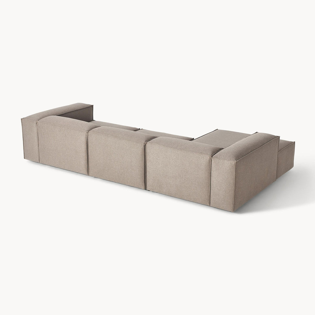 ElegantEdge 3 Seater Mouse Grey L Shaped Sofa