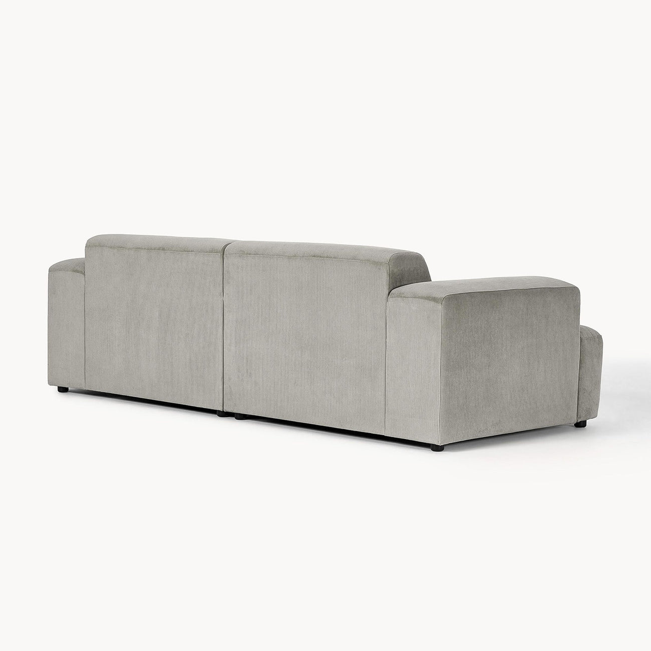 ComfortHaven Corduroy 2 Seater Sofa Grey