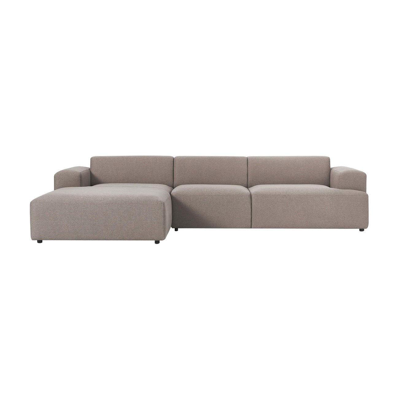 ComfortHaven 3 Seater L Shaped Sofa Mouse Grey