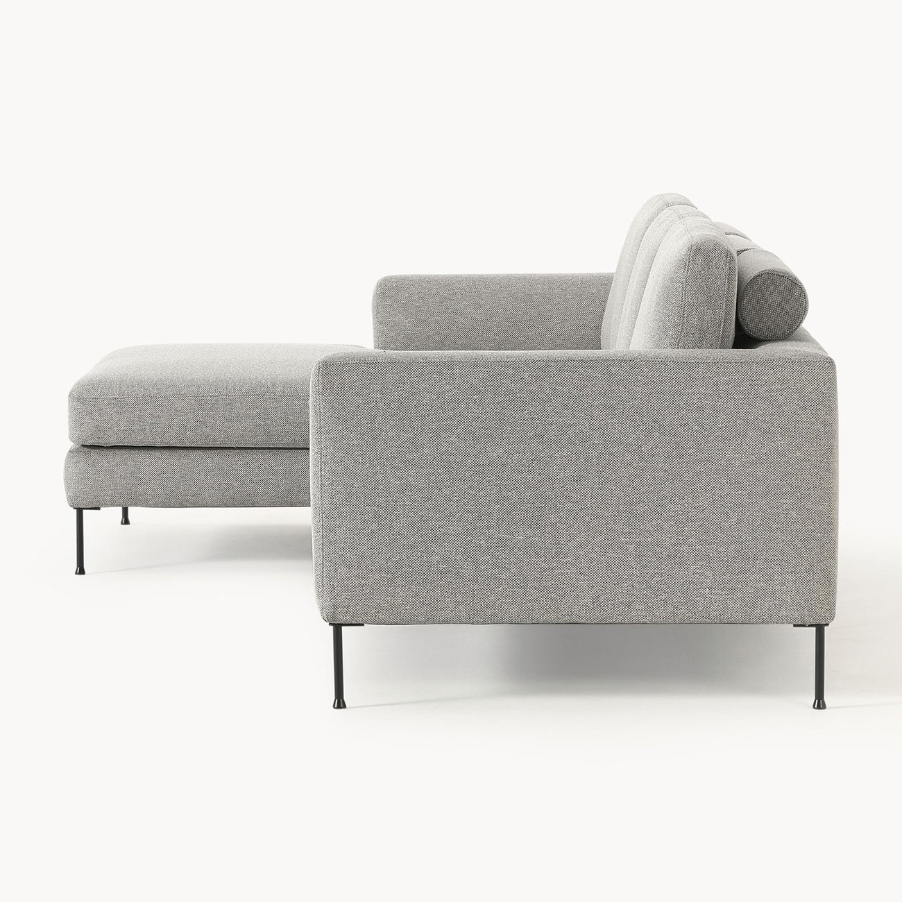 ModernElegance L Shaped 3 Seater Sofa Grey