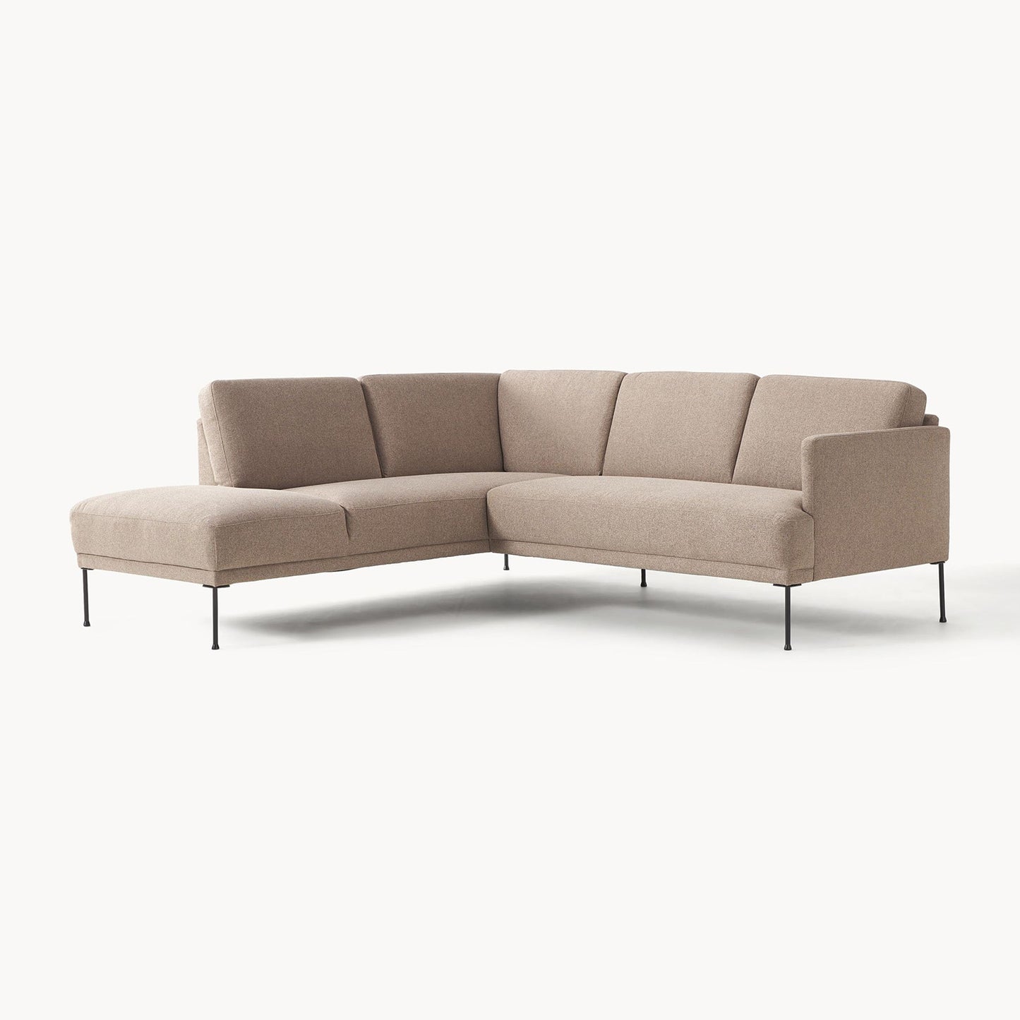 ModernElegance L Shaped 5 Seater Brown