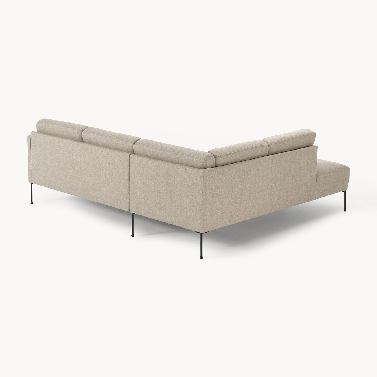 ModernElegance L Shaped 5 Seater Beige