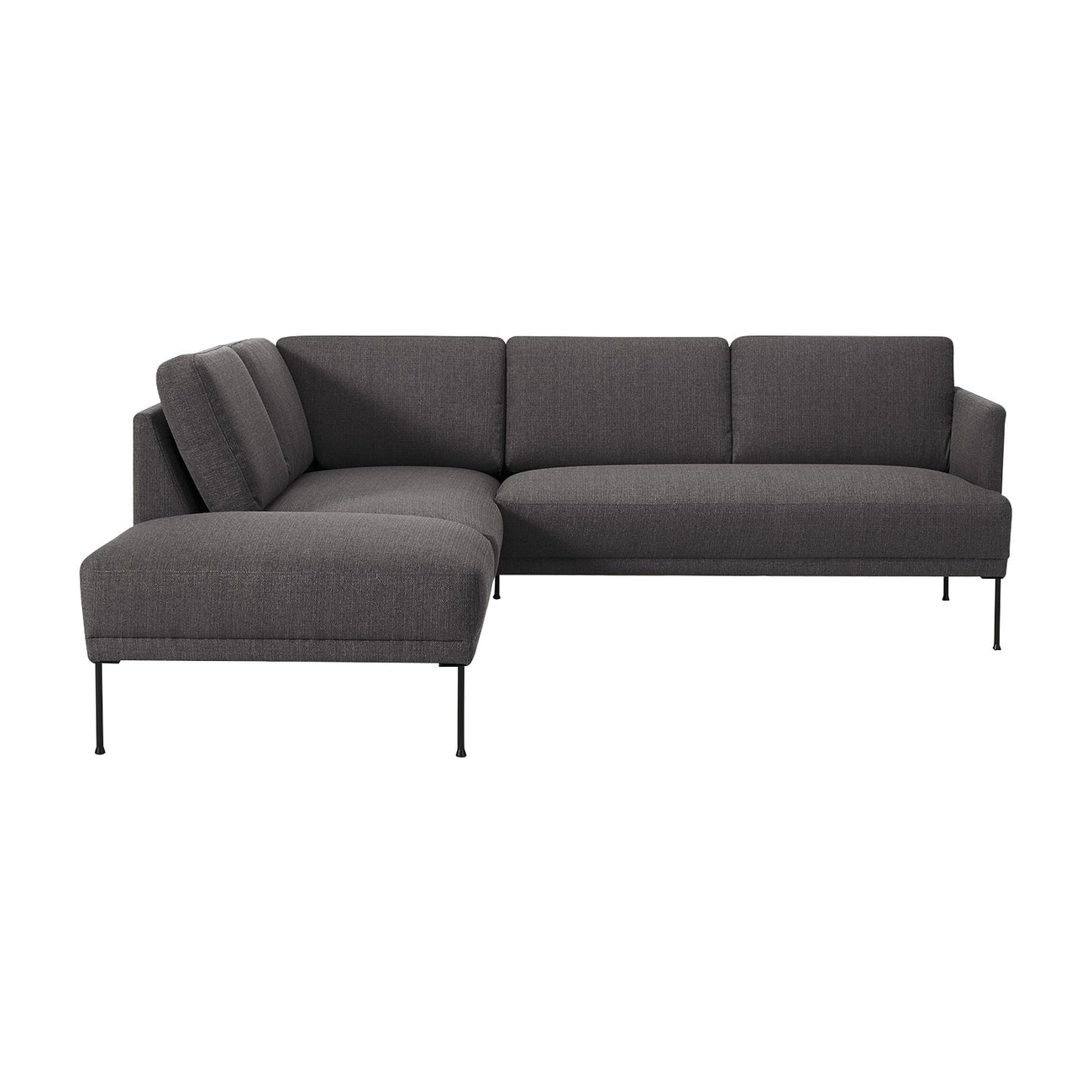 ModernElegance L Shaped 5 Seater Dark Grey