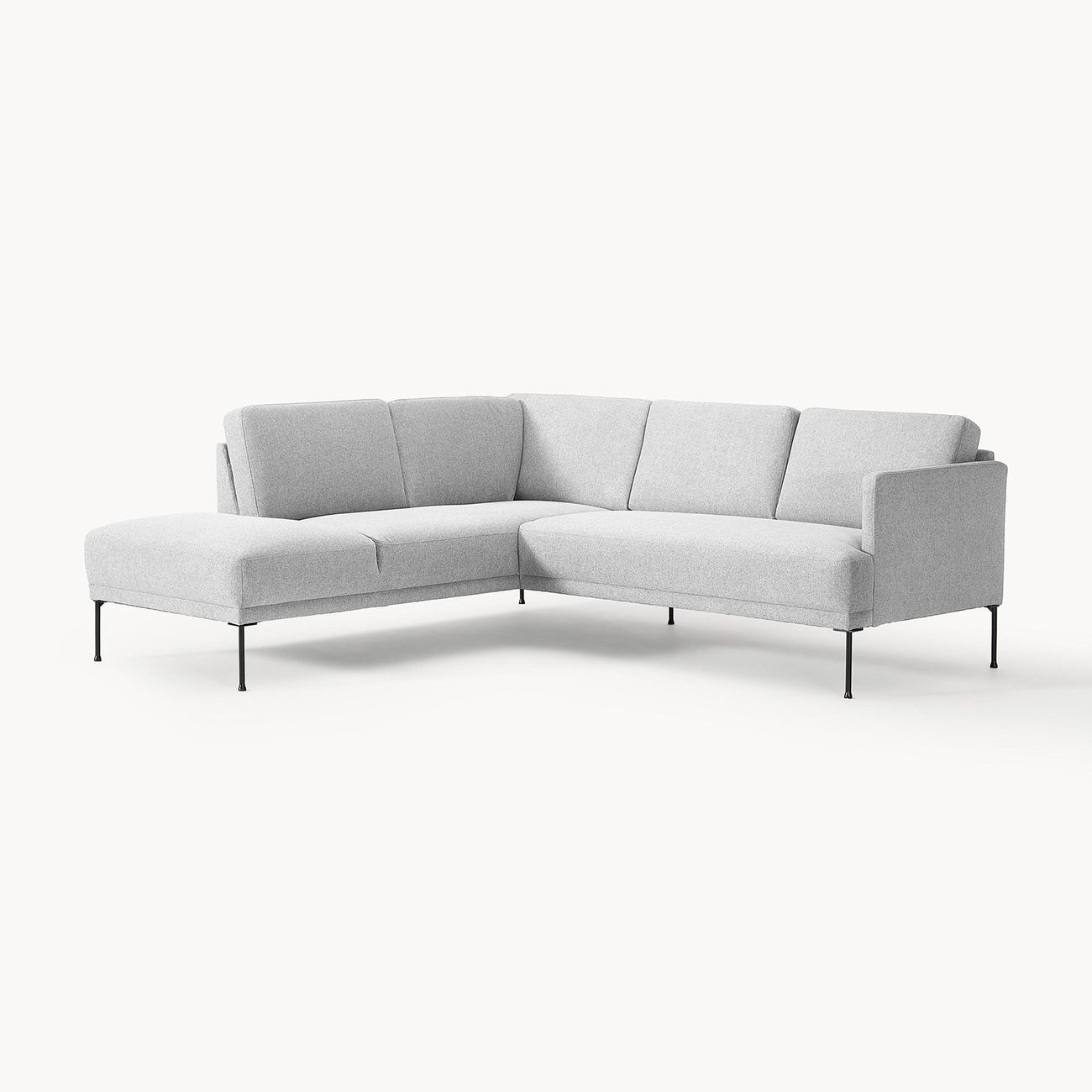 ModernElegance L Shaped 5 Seater Grey