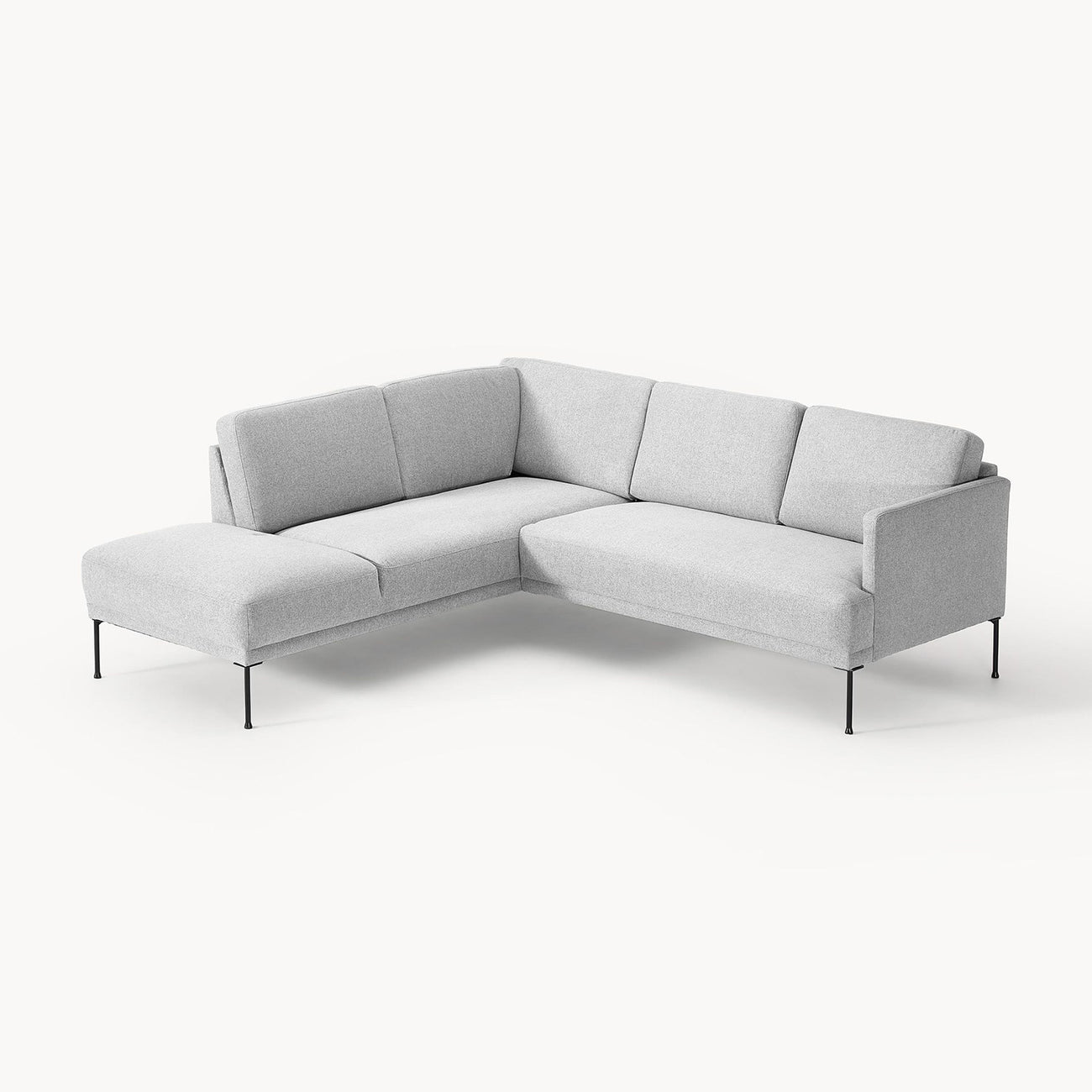 ModernElegance L Shaped 5 Seater Grey