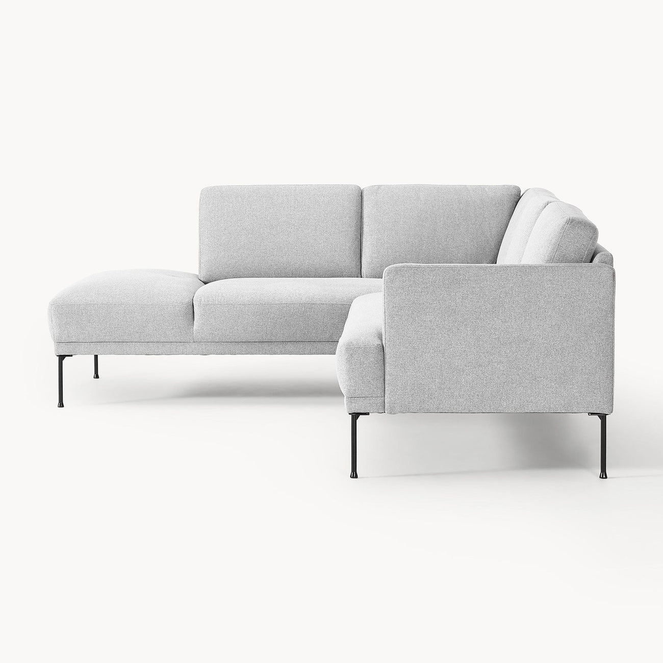 ModernElegance L Shaped 5 Seater Grey