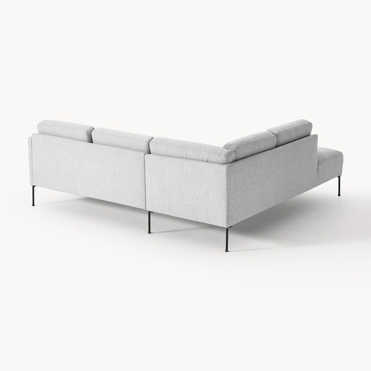 ModernElegance L Shaped 5 Seater Grey