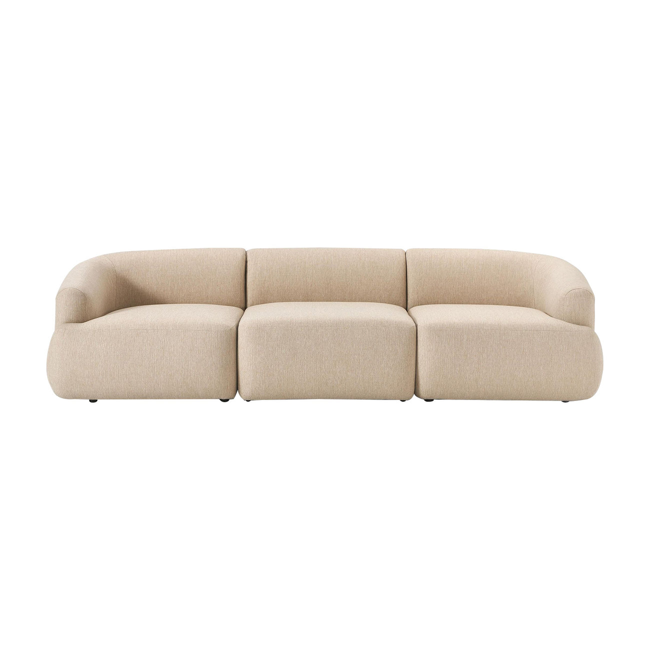 ZenLiving 3 Seater Sofa Beige