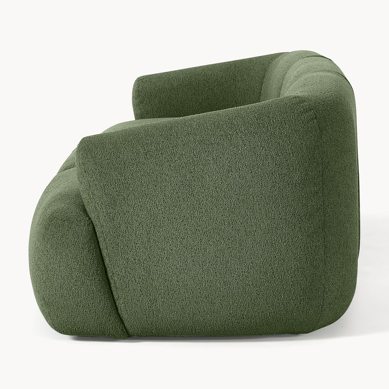 ZenLiving 3 Seater Sofa Boucle Green