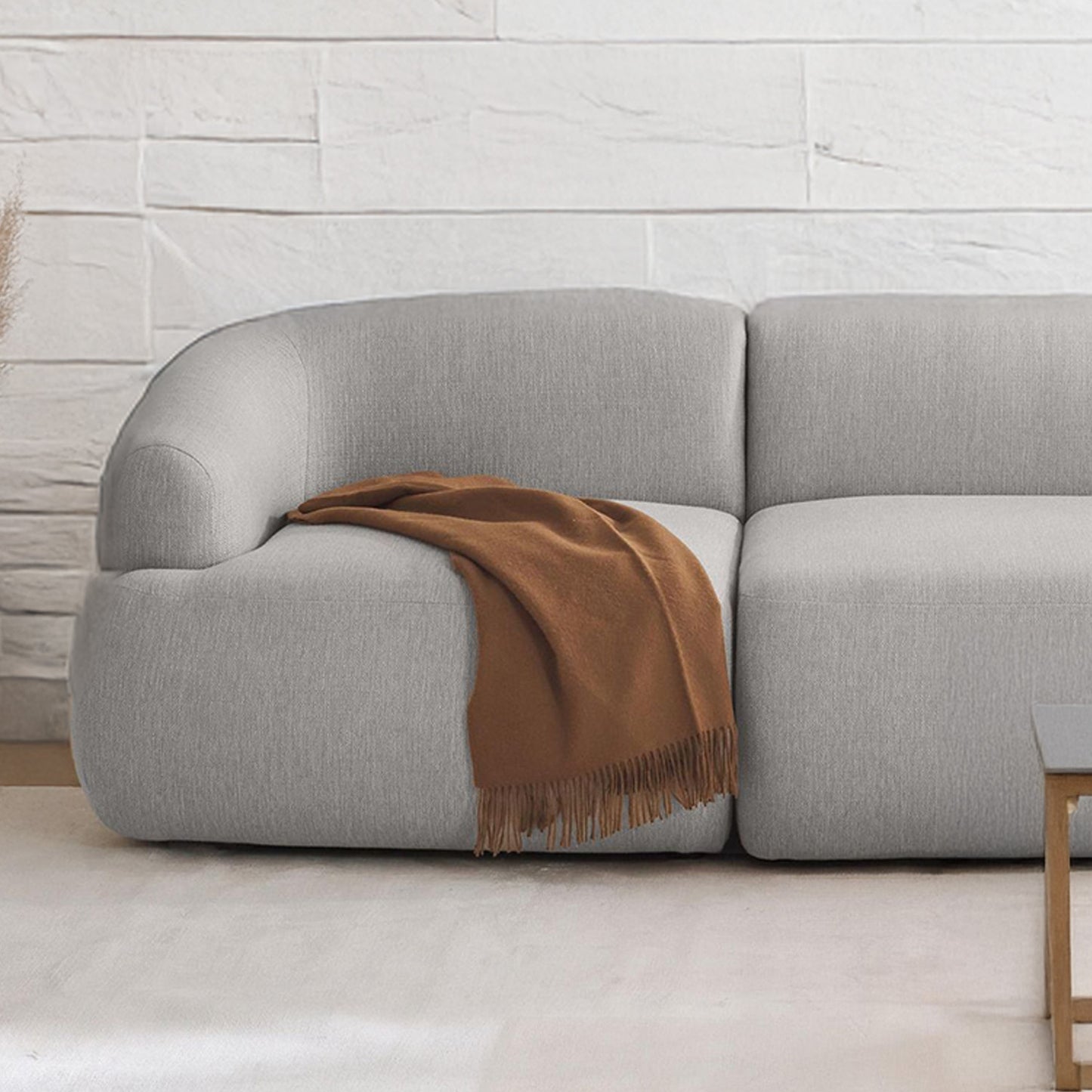 ZenLiving 3 Seater Sofa Chic Grey