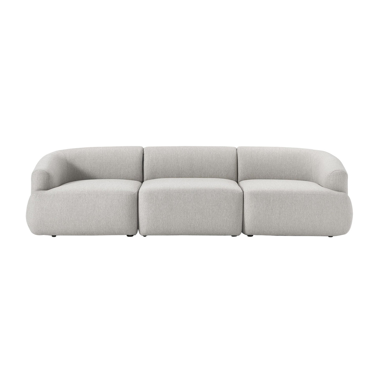 ZenLiving 3 Seater Sofa Chic Grey