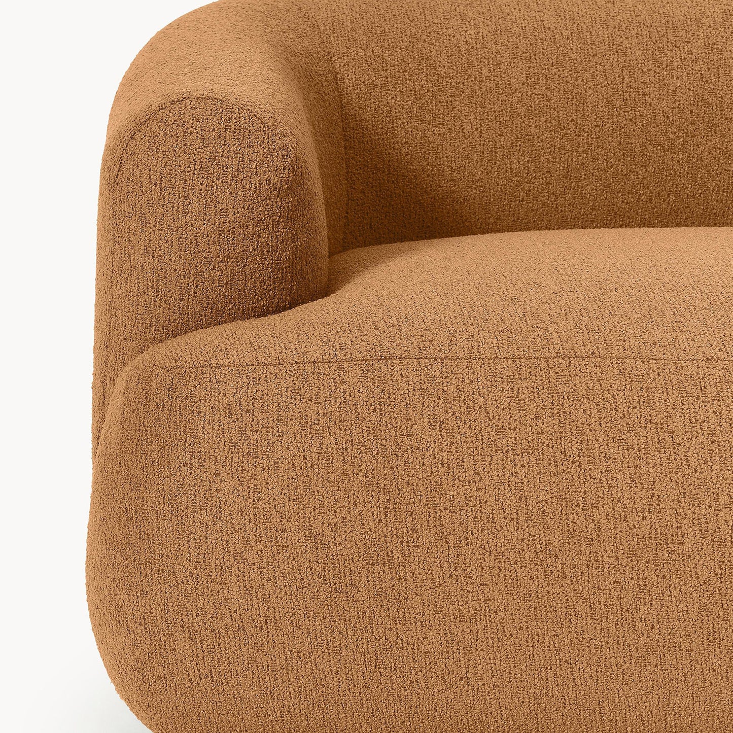 ZenLiving 3 Seater Sofa Boucle Tan