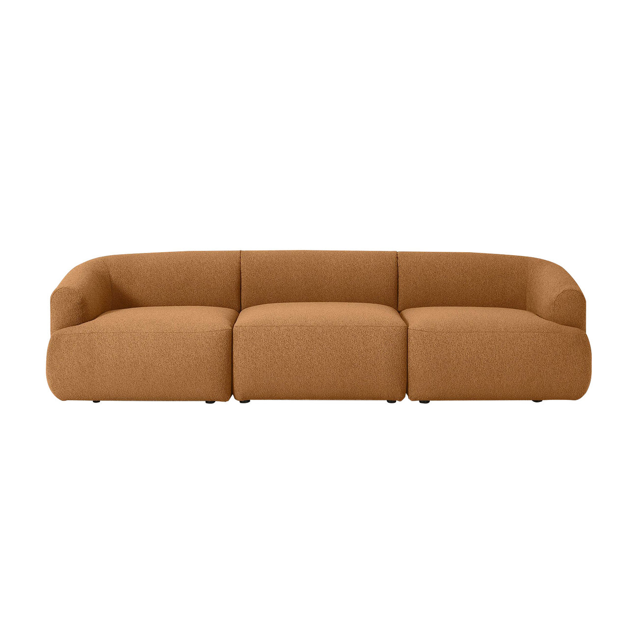 ZenLiving 3 Seater Sofa Boucle Tan