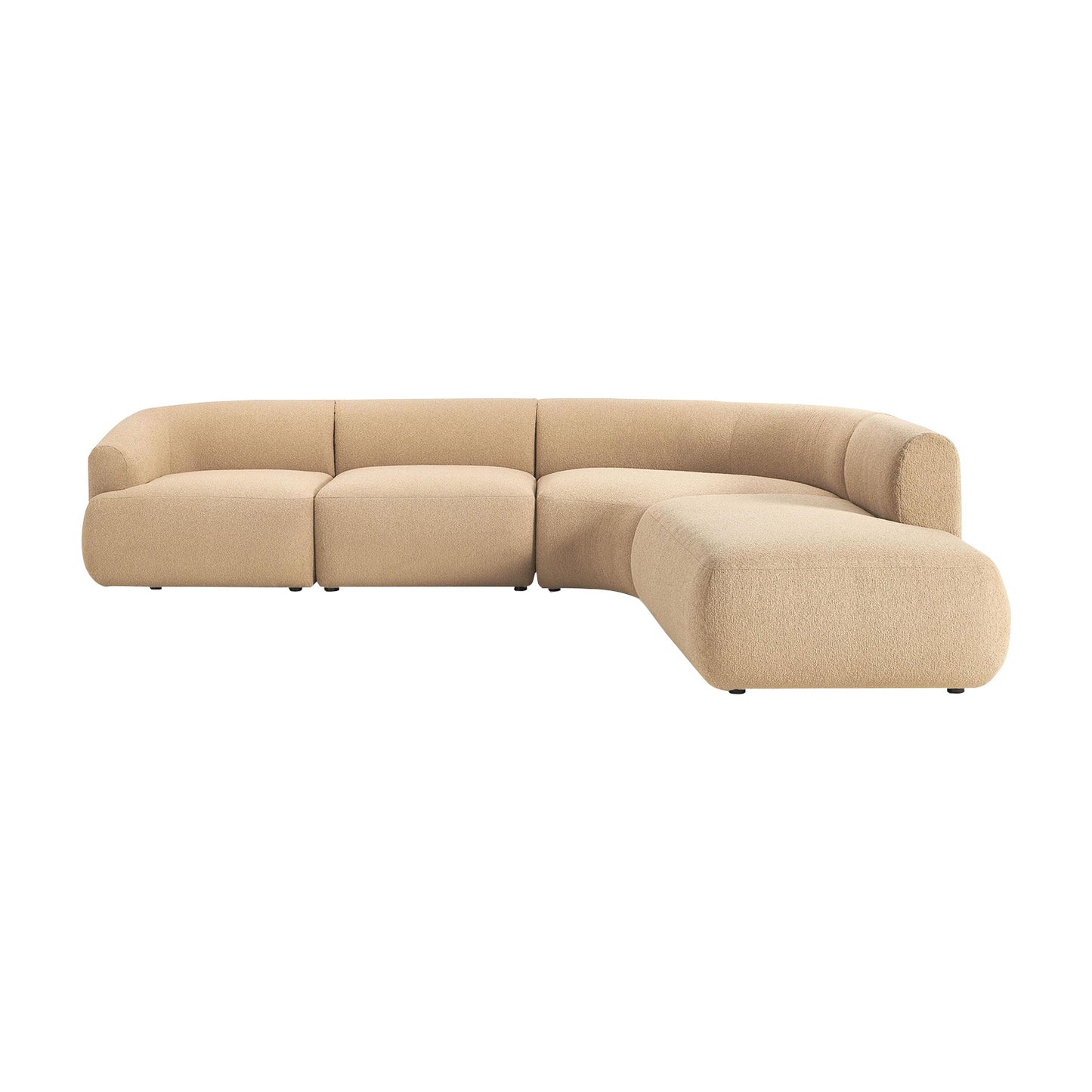 ZenLiving 5 Seater Sofa Boucle Beige