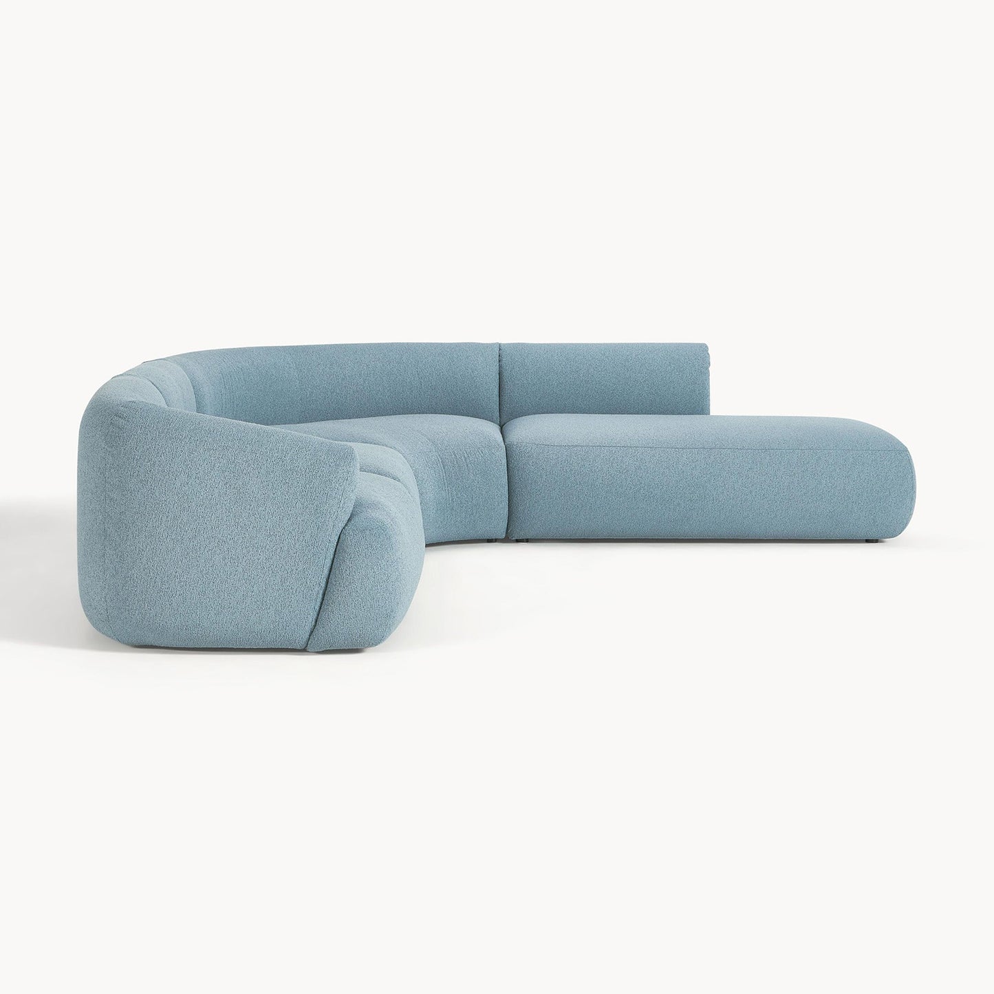 ZenLiving 5 Seater Sofa Boucle Blue