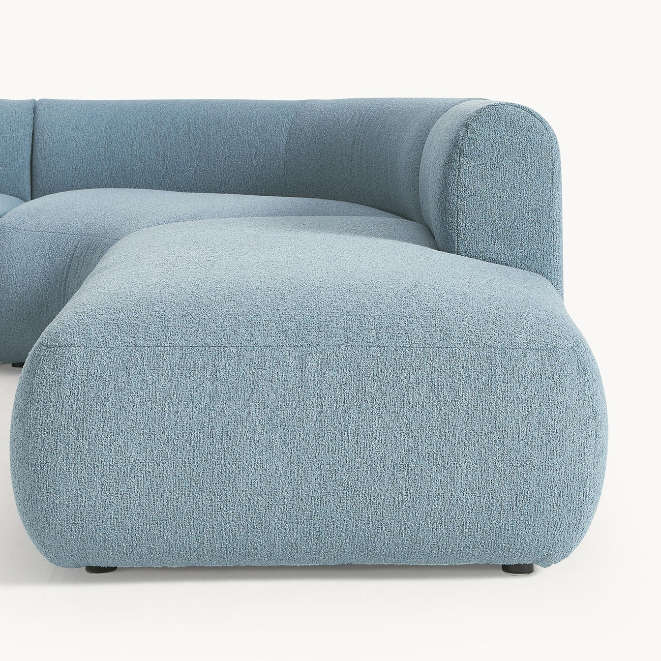 ZenLiving 5 Seater Sofa Boucle Blue